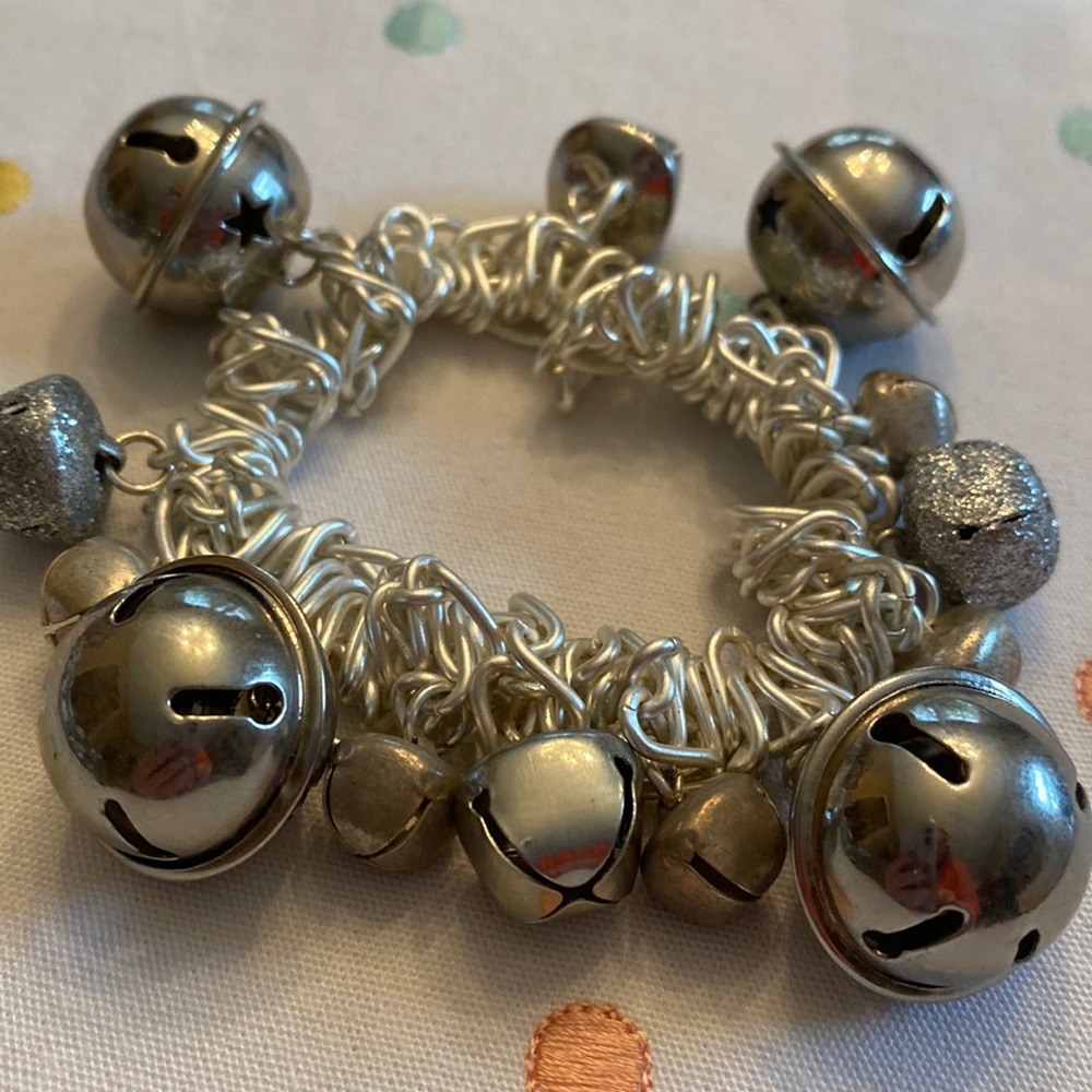 Silver bells bracelet